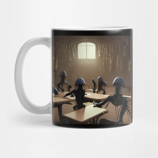 Demons also study prompts in school Mug